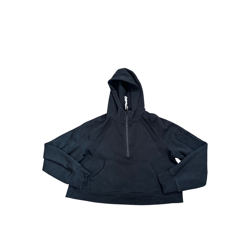 Lululemon Scuba Oversized‎ Half-Zip Hoodie Black LW3DM4S Women Size XS/S